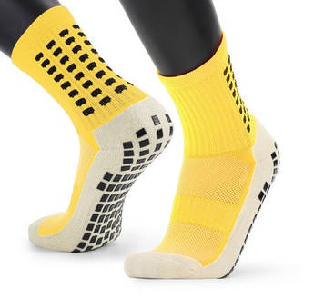 Шкарпетки тренувальні FOOTBALL SOCKS жовті-сірі 14032025-YG, Жовтий, Розмір (EU) — 33-39
