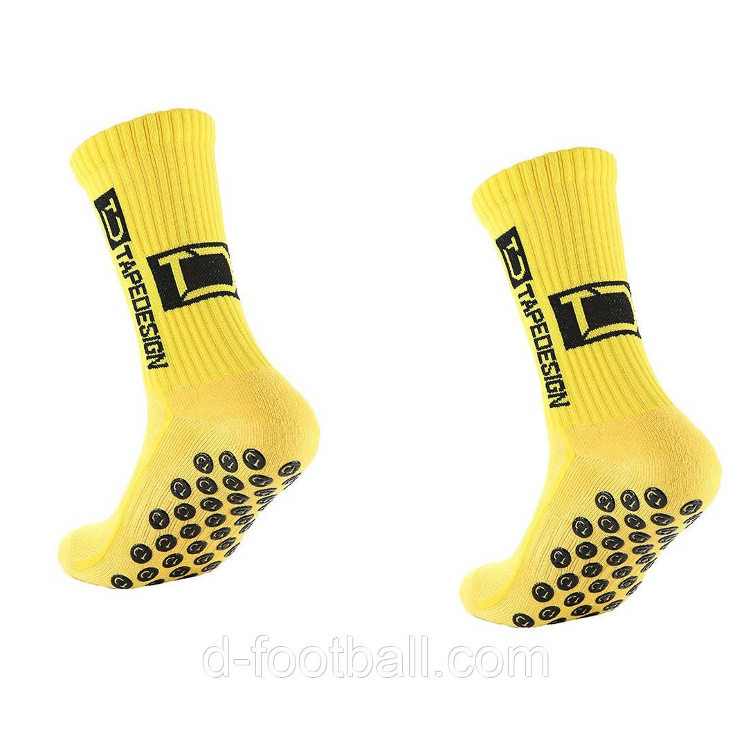 Шкарпетки FOOTBALL SOCKS TapeDesign (жовтий) ATTD-L-009, Жовтий, Розмір (EU) — 39-44