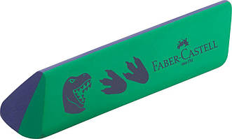 Гумка вінілова Faber-Castell PVC & DUST-free серії Dino, колір зелений/синій, 188750