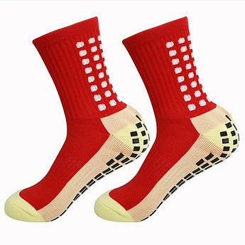 Шкарпетки тренувальні FOOTBALL SOCKS червоно-жовті 14032025-RY, Червоний, Розмір (EU) — 33-39