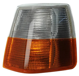 Повторювач повороту Volvo 760 90-94 TYC правий, +патрон, біло-жовт.