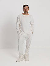 Якісна махрова тепла піжама чоловіча від виробника молочна, Чоловічі піжами виробництва Туреччина