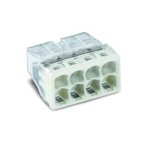 Клема COMPACT 8X2,5 для розпод коробок, прозора/жовта, без пасти, WAGO