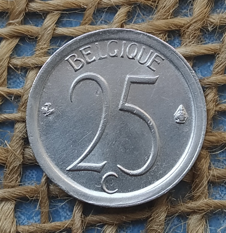 25 сантимiв 1972 року. Бельгiя