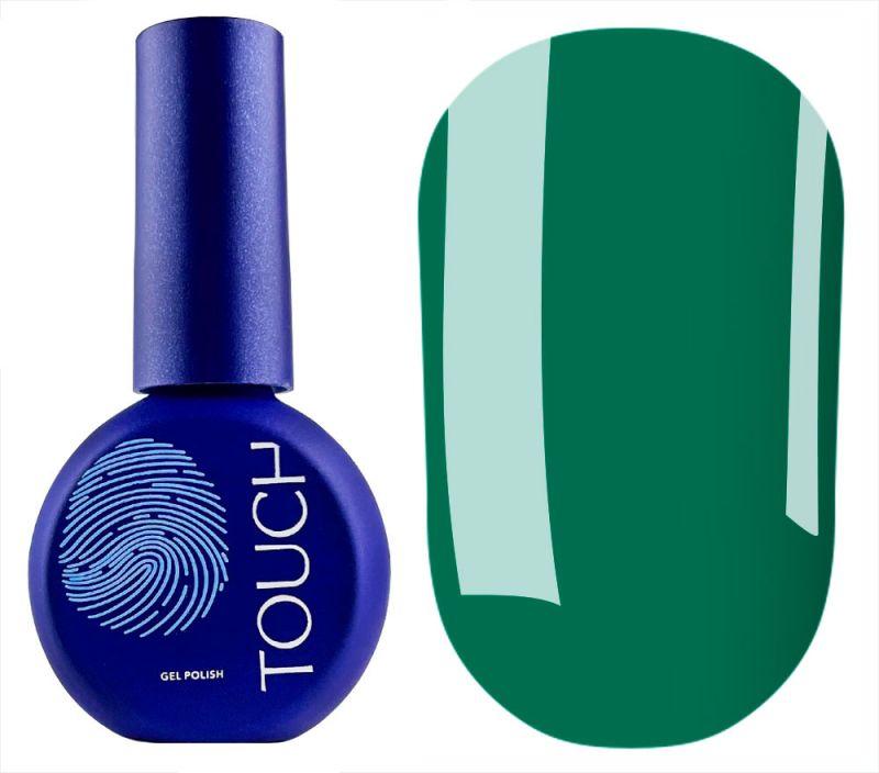 Гель-лак вітражний Touch gel polish Алхімія №04 Monstera, 9 мл (зелений прозорий)