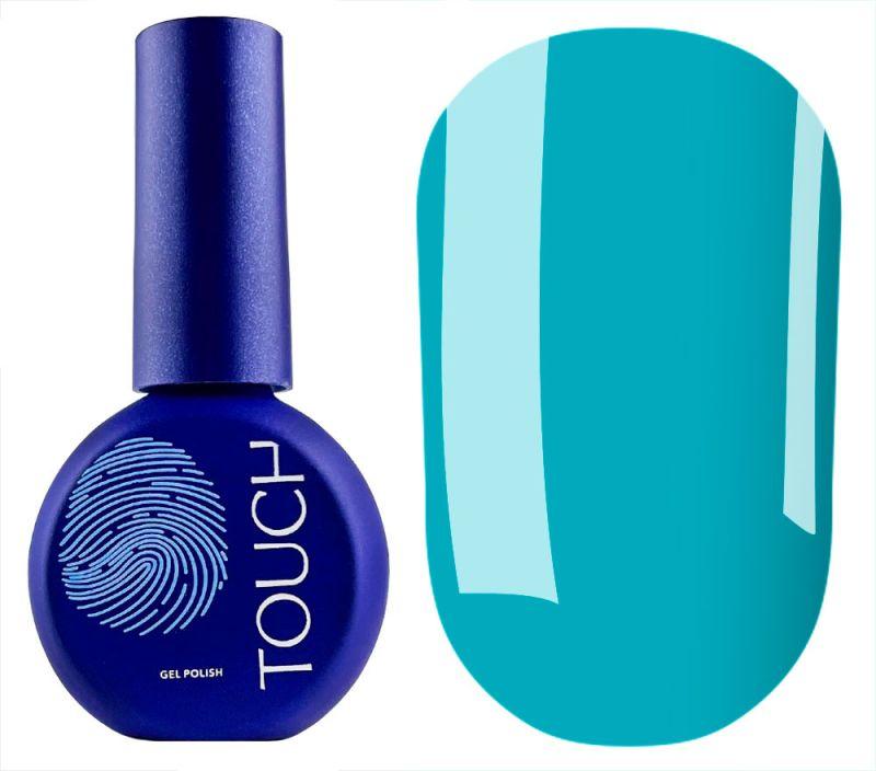 Гель-лак вітражний Touch gel polish Алхімія №05 Azot, 9 мл (бірюзовий прозорий)