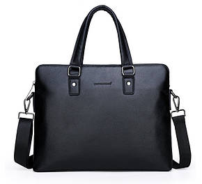 Чоловіча сумка портфель для документів формат А4. Шкіряний портфель для паперів та папок, фото 1