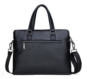 Чоловіча сумка портфель для документів формат А4. Шкіряний портфель для паперів та папок, фото 2