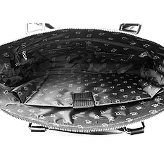 Чоловіча сумка портфель для документів формат А4. Шкіряний портфель для паперів та папок, фото 4