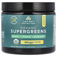 Ancient Nutrition, Organic SuperGreens, манго, 92,5 г (3,3 унції)