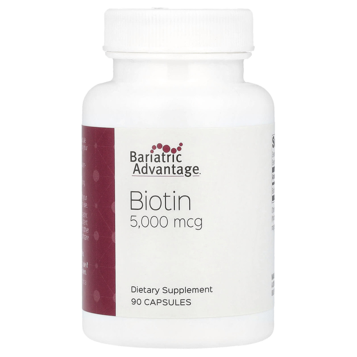 Bariatric Advantage, біотин, 5000 мкг, 90 капсул