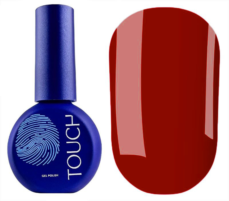 Гель-лак вітражний Touch gel polish LOVE, 9 мл (червоний прозорий)