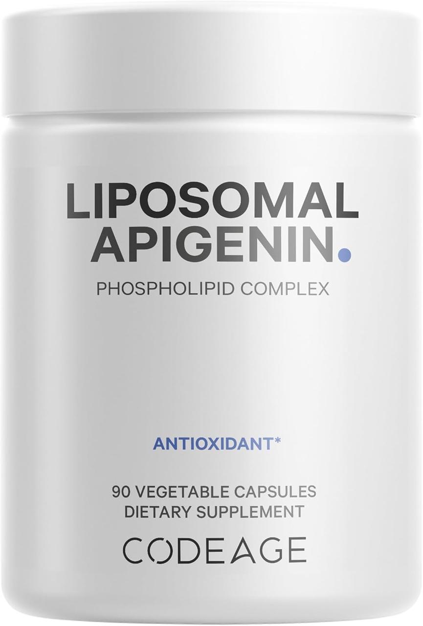 CodeAge Liposomal Apigenin / Апігенін ліпосомальний — антиоксидант, онкопротекція 90 капсул
