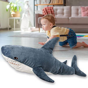 Дитяча м'яка іграшка плюшева - подушка Акула Shark doll 45 см (212), фото 1