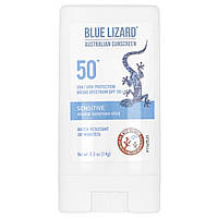 Blue Lizard Australian Sunscreen, Sensitive, мінеральний сонцезахисний крем-стік, SPF 50+, 14 г (0,5 унції)