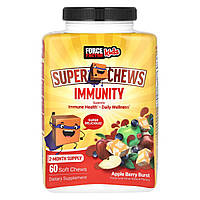 Force Factor, Super Chews, для дітей, Immunity, Apple Berry Burst, 60 м’яких жувальних таблеток