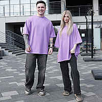 Парні футболки оверсайз(oversize) для чоловіка і дружини, для закоханих пар SANE фуксія
