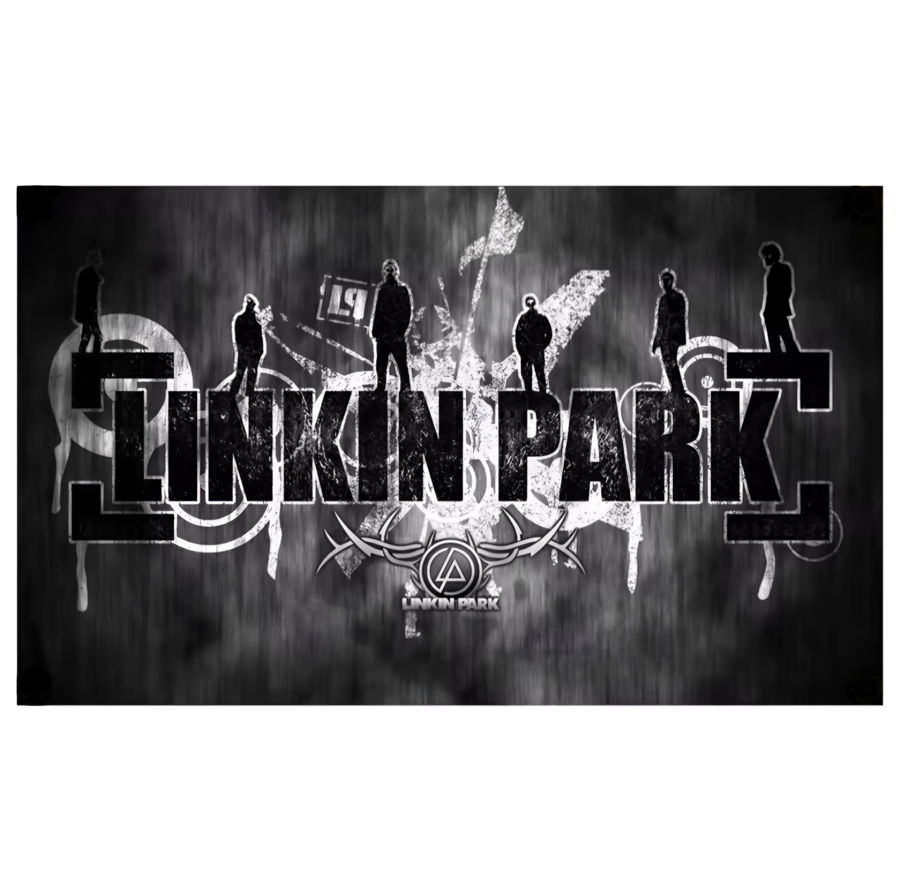 Прапор sfc-062 Linkin Park (logo with band), настінний, фото 1