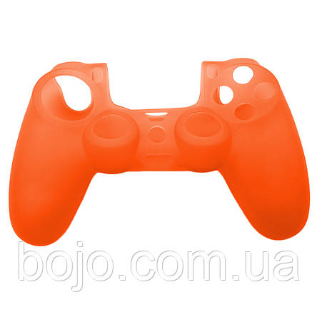 Силіконовий чохол на геймпад DualShock PS4 однотонний, Помаранчевий(206), фото 2