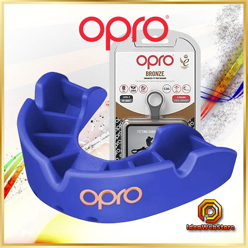 Капа боксерська доросла OPRO Bronze від 11 років одноколисна біла Спортивна капа доросла для боксу та єдиноборств