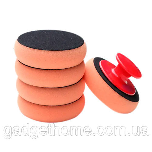 ТОП! Набір губок 5шт з тримачем для ручного полірування автомобіля - (gHome), фото 1