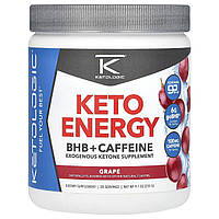 KetoLogic, Keto Energy, BHB і кофеїн, виноград, 255 г (9,1 унції)
