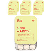 NeuroGum, NeuroMints, Calm & Clarity, мед і лимон, 6 упаковок по 12 шт.