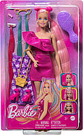 Лялька Барбі Barbie Fun & Fancy з довгим світлим волоссям і кольоровими пасмами JDC85