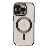 Чохол TPU Metallic Chrome Full Camera with Magsafe для iPhone 14 Pro Max Колір Chrome Silver, фото 5