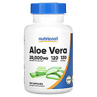 Nutricost, алое вера, 20 000 мг, 120 капсул