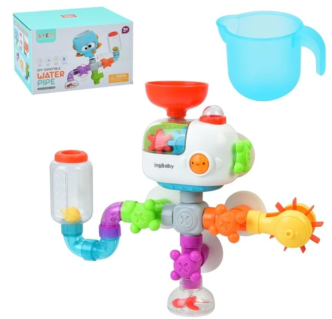 Гра для купання водоспад батискаф ковшик присоски YB1728 кріпиться   присоскам, фото 1