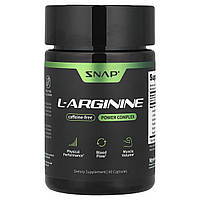Snap Supplements, L-аргінін, без кофеїну, 60 капсул