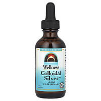 Source Naturals, Wellness, колоїдне срібло™, 45 част./млн, 59,14 мл (2 рідк. унції)