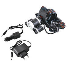 Ліхтарик налобний Boruit (X-Balog) RJ-3000 XM-L2 Powerful Headlamp 1600LM 4-Mode, фото 4