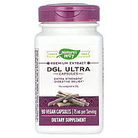 Гліціррізінат солодки Nature's Way (DGL Ultra) 75 мг 90 капсул