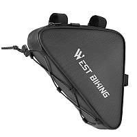 Сумка велосипедна West Biking YP0707387 23,5х5,5 см Чорний 13360-85820
