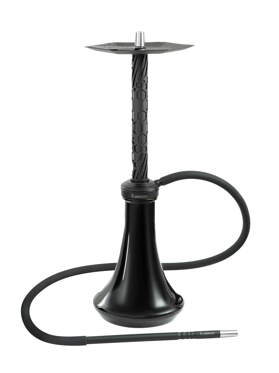 Елегантний кальян Embery MONO-H 4.0 "Black" висотою 60 см