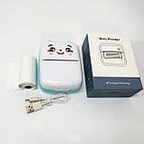 Портативний мініпринтер Mini printer з Bluetooth для термодруку без чорнила зі смартфона. JT-951 Колір: блакитний, фото 9