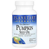 Гарбузова олія Planetary Herbals (Pumpkin Seed Oil) 1000 мг 90 капсул