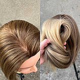 Голова для причесок парикмахерская учебная манекен болванка для плетения стрижек маникен, фото 4