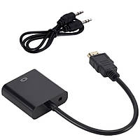 Перехідник-конвертер HDMI на VGA + audio вихід