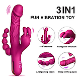 Вібратор Jack Rabbit 3 in 1 Hot Pleasure, фото 3