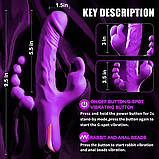 Вібратор Jack Rabbit 3 in 1 Hot Pleasure, фото 5