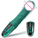 Вібратор із ручкою Emerald Lotus, фото 2