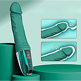 Вібратор із ручкою Emerald Lotus, фото 4