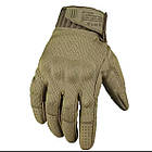 Рукавиці повнопалі з кісточками, сітка олива