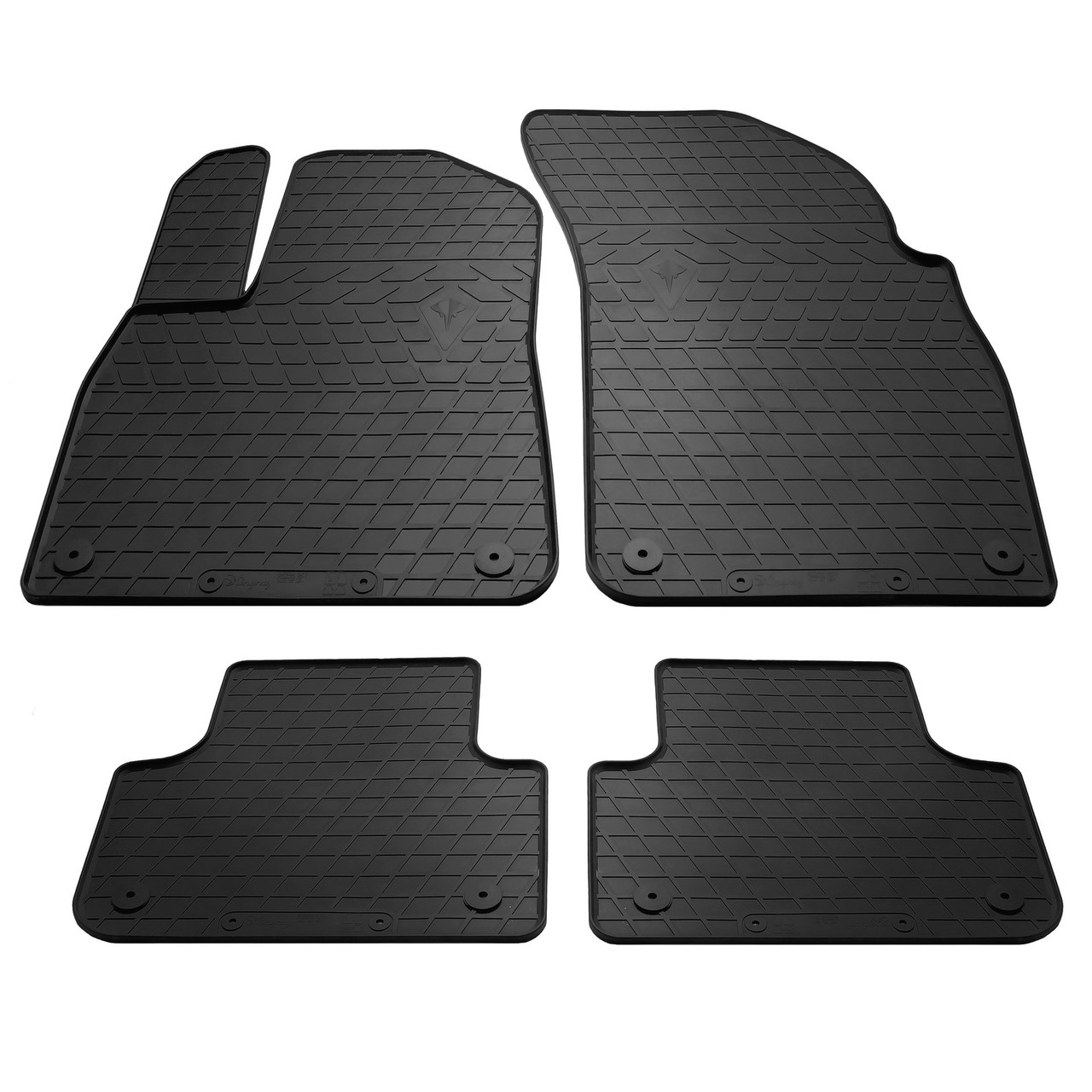 Гумові килимки (4 шт, Stingray Premium) для Audi Q7 2015-м., фото 1