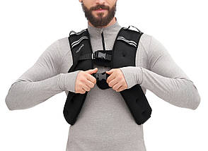 Жилет-обважнювач для тренувань Cornix Weight Vest 3 кг XR-0342 Black Poland, фото 3