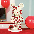 Конструктор Magic Blocks у вигляді ведмедика Bearbrick "Kisses", 3D конструктор 43 см, фото 4