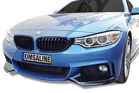 Накладка на передній бампер Flap (чорна) для BMW 4 серія F-32 2012-2020 рр